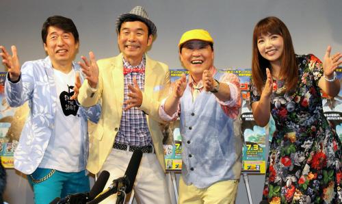 【画像・写真】ダチョウ上島　後輩の元ＡＫＢ野呂佳代と“予想外”のキスに赤面