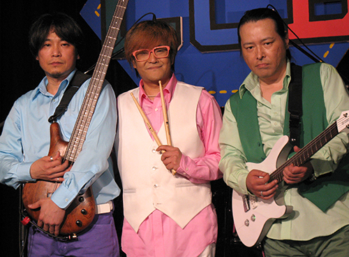 ２００８年、再結成ライブを行ったＣ―Ｃ―Ｂの（左から）渡辺英樹さん、笠浩二、関口誠人