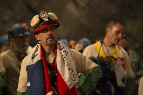 １０年にチリで起きた鉱山落盤事故を描いた米映画「ＴＨＥ　３３」に主演したアントニオ・バンデラス
