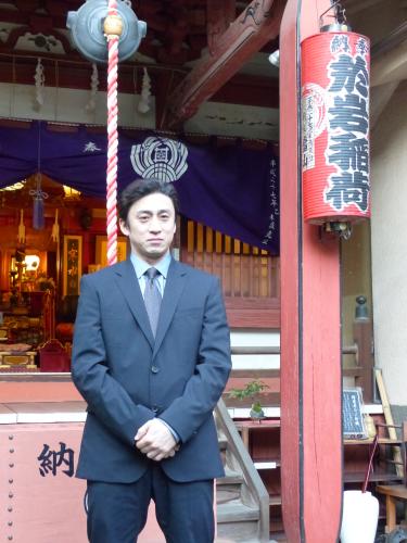 国立劇場１２月歌舞伎公演「東海道四谷怪談」の安全祈願を行った市川染五郎