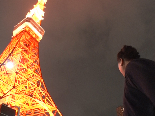東京タワーを訪れたマツコ・デラックス（Ｃ）テレビ朝日