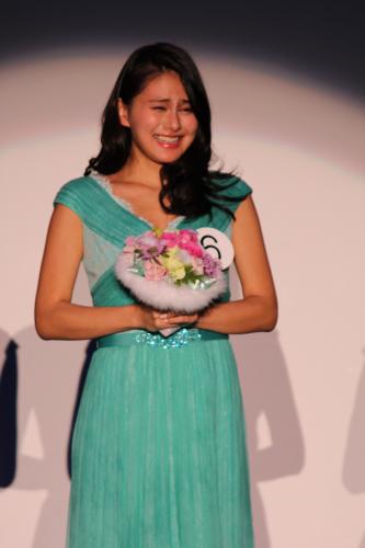 ＜第４８回ミス日本コンテスト２０１６＞ミス日本グランプリに輝き、感極まる松野未佳さん