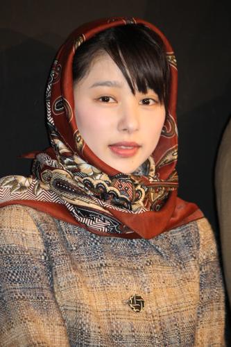 舞台「それいゆ」の公開稽古後に会見した桜井日奈子