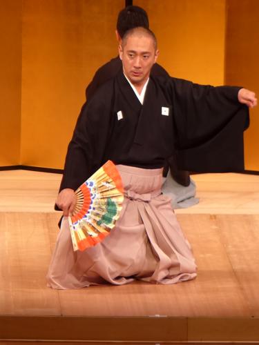 栃木県大田原市のイベントで舞を披露する市川海老蔵