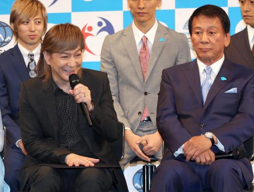 【画像・写真】小室哲哉「肝炎プロジェクト」のテーマ曲お披露目　杉さま感激