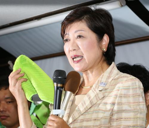 【画像・写真】小池氏“鉄板ネタ”で女心がっちり　終盤は増田陣営から情報提供する議員も