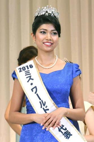 「ミス・ワールド２０１６」の日本代表に選ばれた吉川プリアンカさん