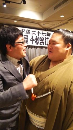 【画像・写真】豪栄道初優勝に後輩芸人マービンＪｒ．歓喜「僕は幸せ者」