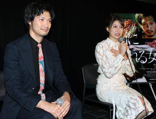 東京国際映画祭で上映された「雨にゆれる女」のティーチインを行った青木崇高と大野いと