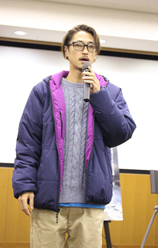 関西学院大学での映画イベントに登場した窪塚洋介