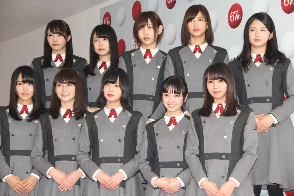 フォトセッションに臨んだ欅坂４６メンバー