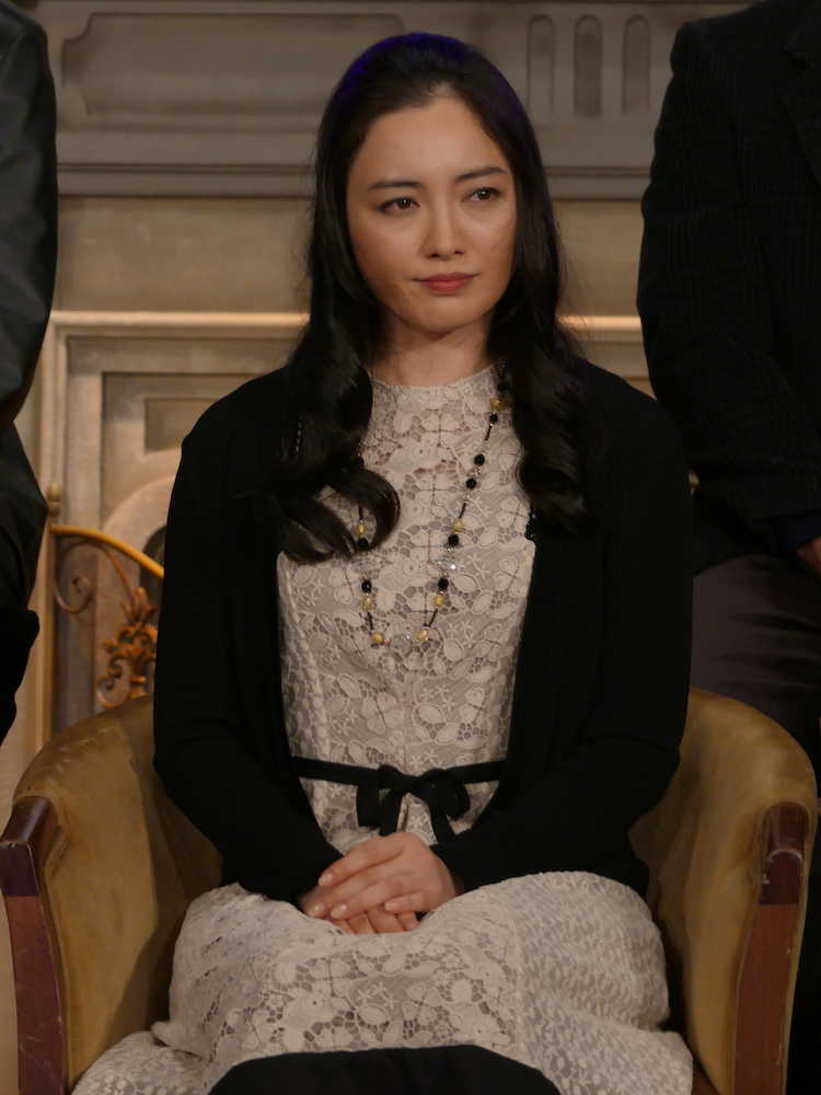 テレビ朝日のドラマ「そして誰もいなくなった」制作発表に出席した主演の仲間由紀恵