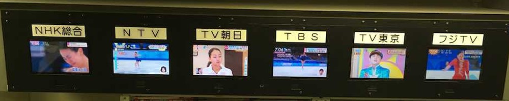 朝のニュースではテレビ東京を除く在京５局が浅田真央引退のニュースを一斉に報道
