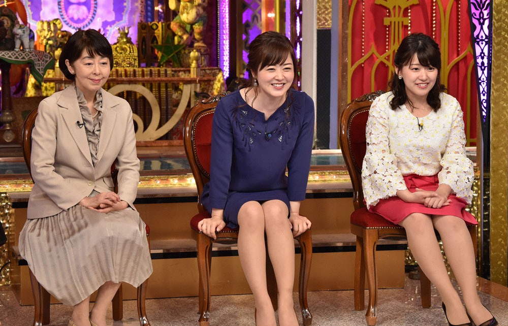 （左から）井田由美アナ、水卜麻美アナ、尾崎里紗アナ（Ｃ）日本テレビ