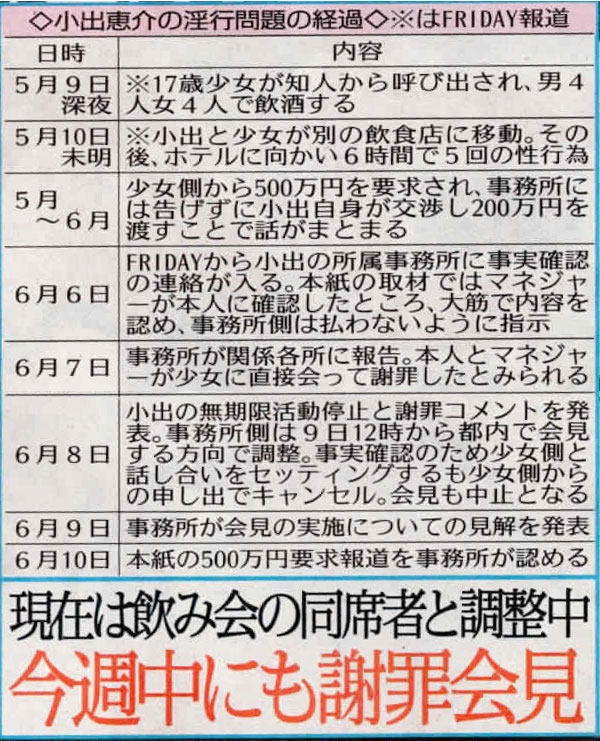 【画像・写真】小出恵介　延期された淫行発覚翌日会見、事実関係確認できず…