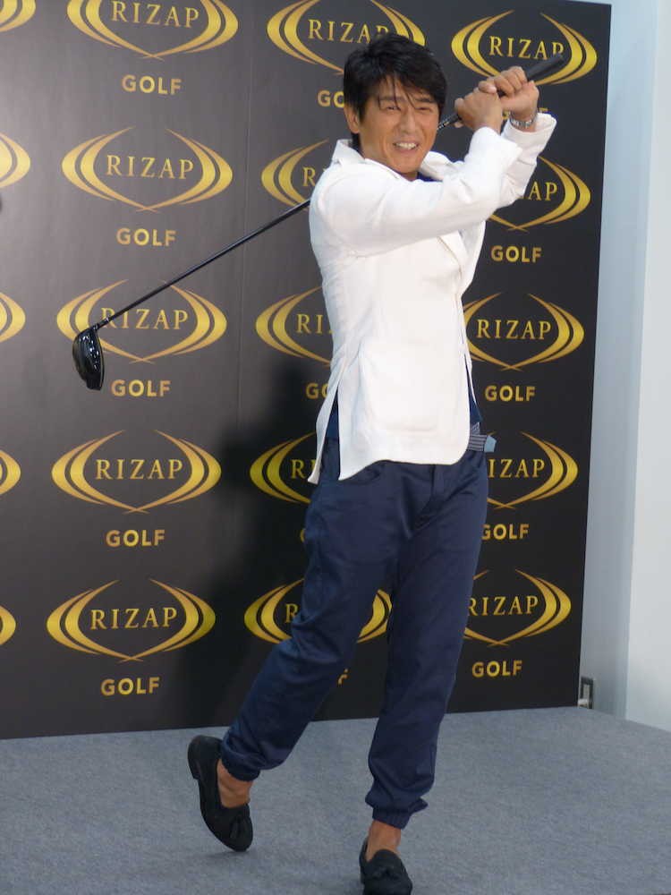 【画像・写真】高橋克典２カ月で「スコア100切り」宣言、レッスン前は170