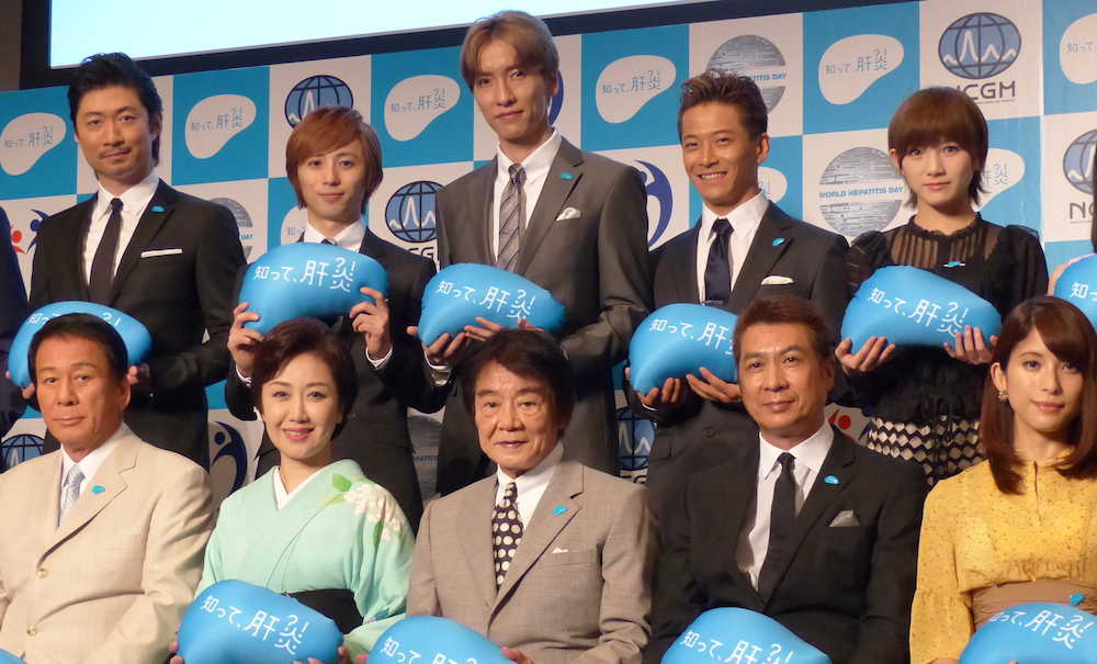 【画像・写真】杉良太郎　肝炎知って！「１００人に１人が感染している国民病」