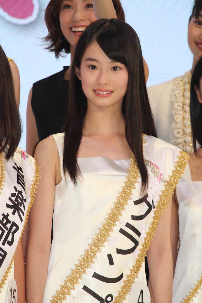 「第１５回全日本国民的美少女コンテスト」でグランプリに輝いた井本彩花さん