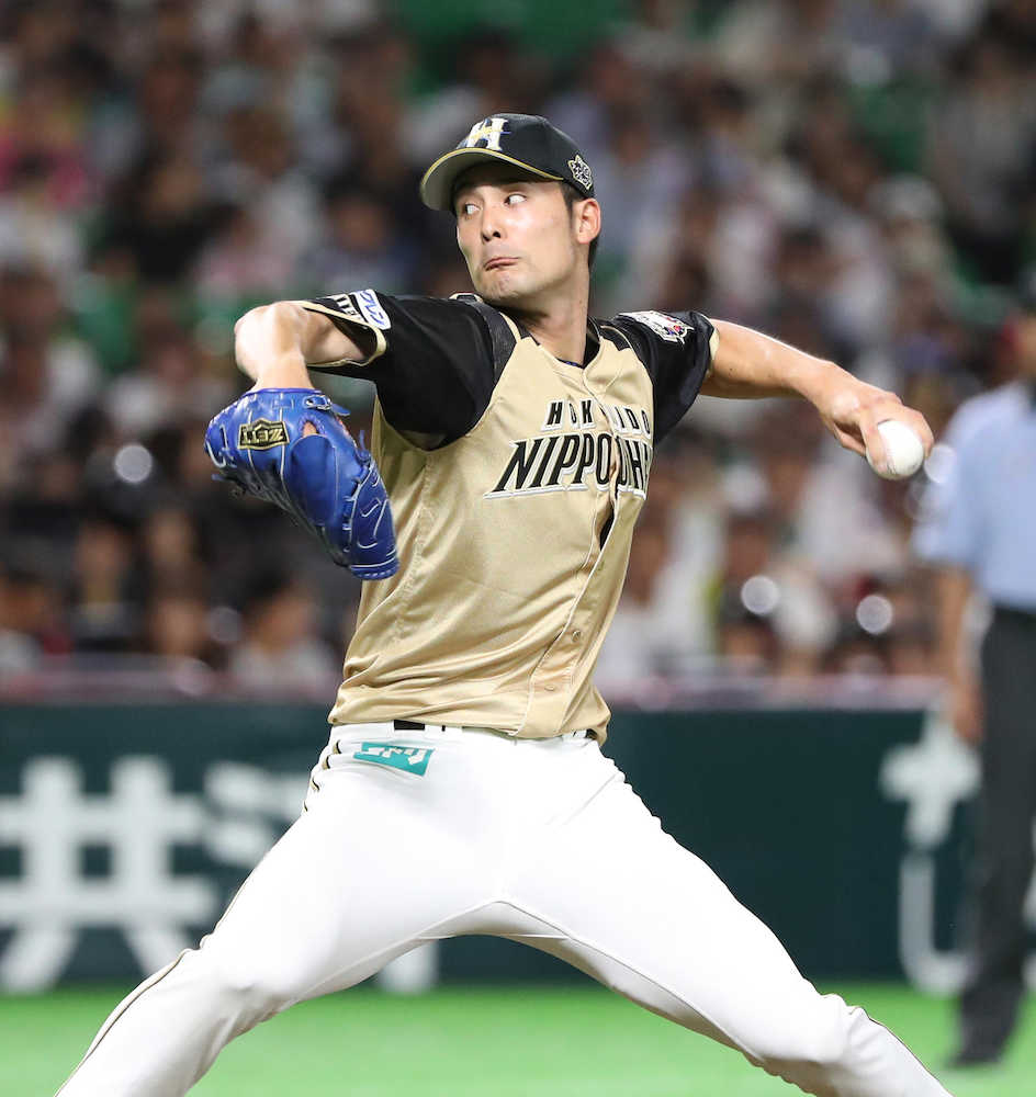 【画像・写真】＜ソ・日＞日本ハム先発・上原