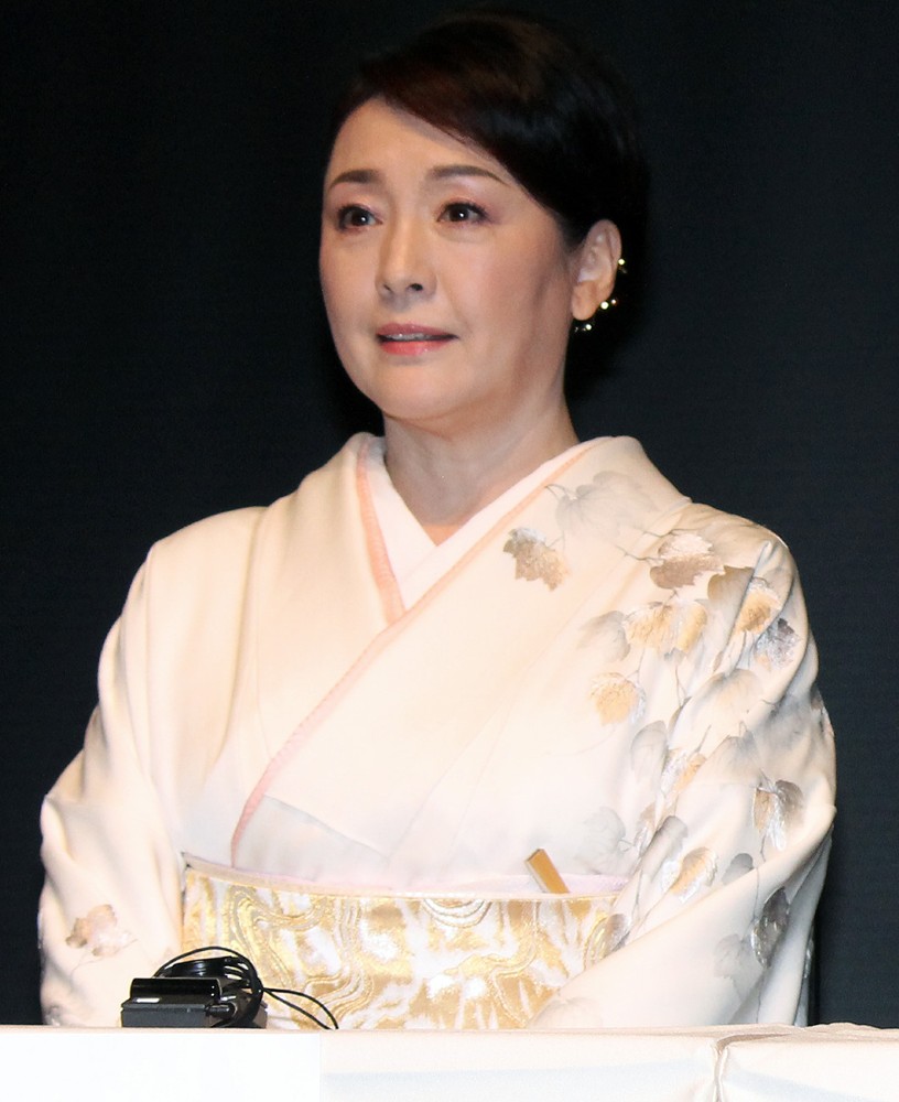 第３０回東京国際映画祭で行われた記者会見「日中映画交流の新たな展開」に登場した松坂慶子