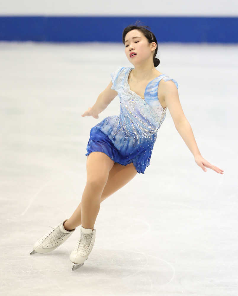 【画像・写真】＜フィギュアスケート四大陸選手権第３日＞フリーに向け練習する三原舞依（撮影・小海途　良幹）