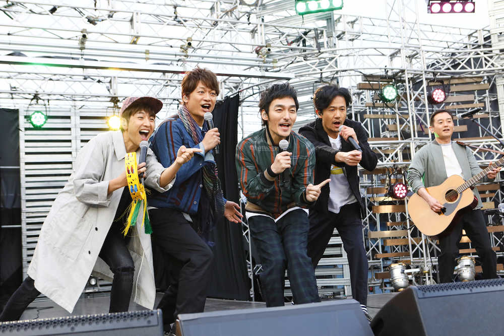 【画像・写真】稲垣＆草なぎ＆香取　Ａｂｅｍａで新番組　初回、ゆずと「夏色」