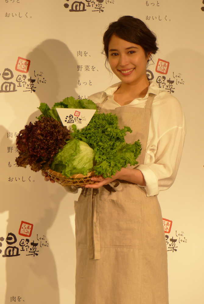 「しゃぶしゃぶ温野菜」の新ＣＭ発表会に出席した広瀬アリス