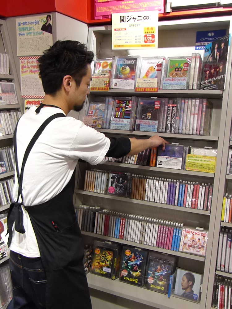 関ジャニ∞の売り場が拡充されたタワーレコード渋谷店