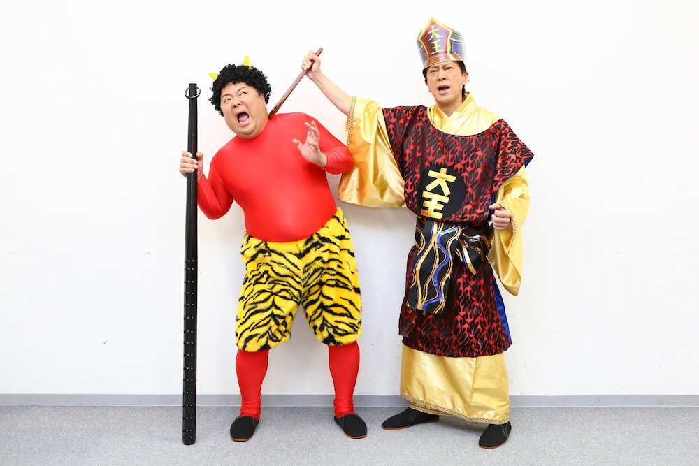 関西テレビ「私、地獄を見ました」に出演した「ブラックマヨネーズ」の小杉竜一（左）、吉田敬