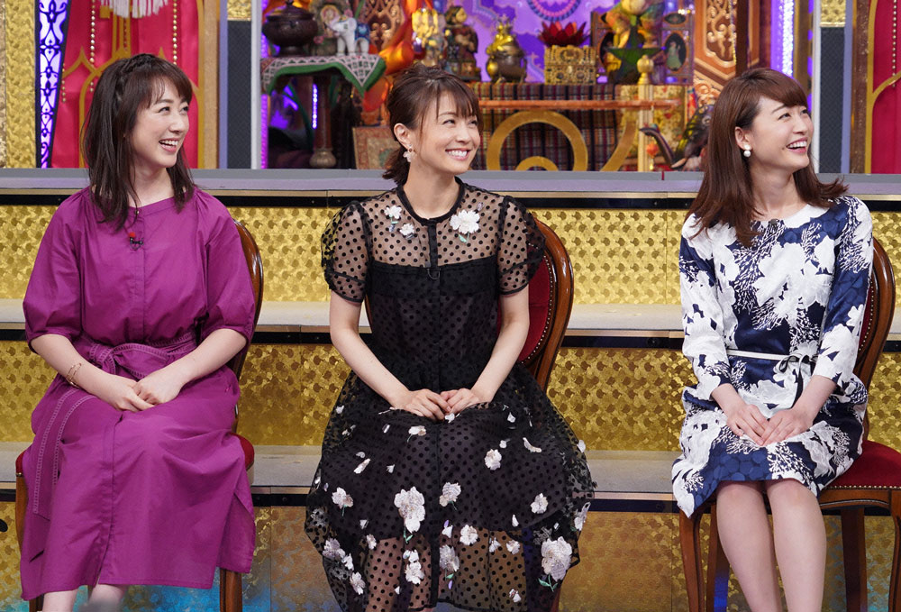 （左から）川田裕美、小林麻耶、新井恵理那（Ｃ）日本テレビ