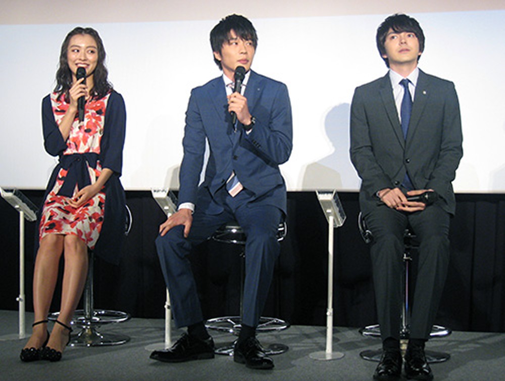 「おっさんずラブ」に出演した（左から）内田理央、田中圭、林遣都