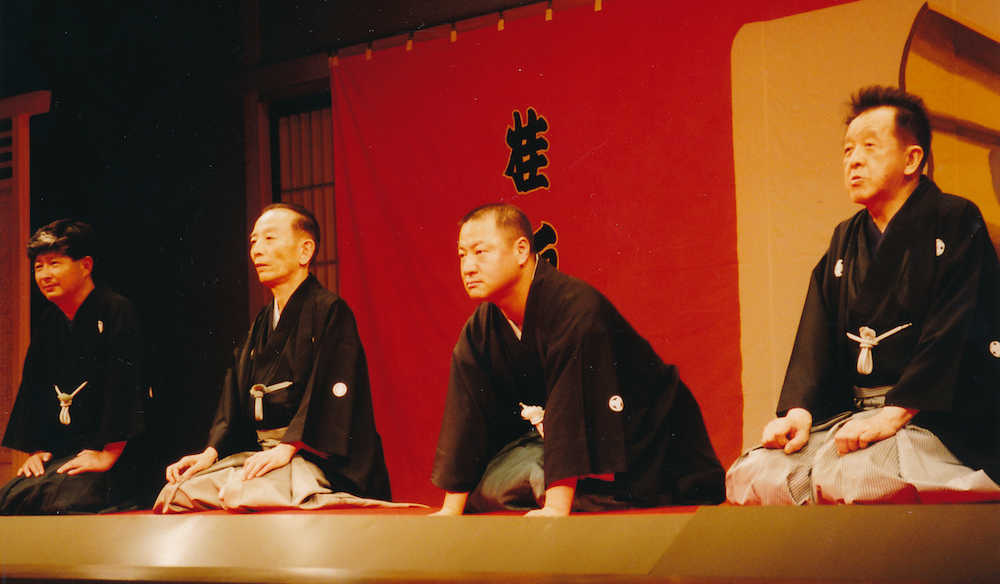 （左から）桂歌丸さん、歌助、桂米丸
