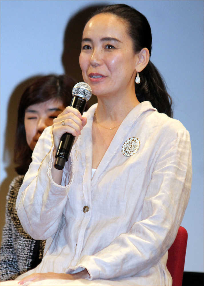 東京国際映画祭のトークショーに出席した河瀬直美監督
