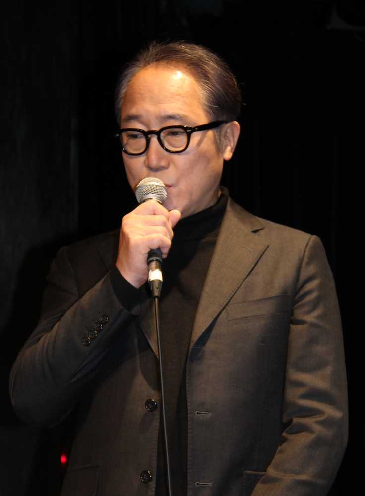 映画「おかあさんの被爆ピアノ」製作発表会で大杉漣さんへの思いを語った佐野史郎