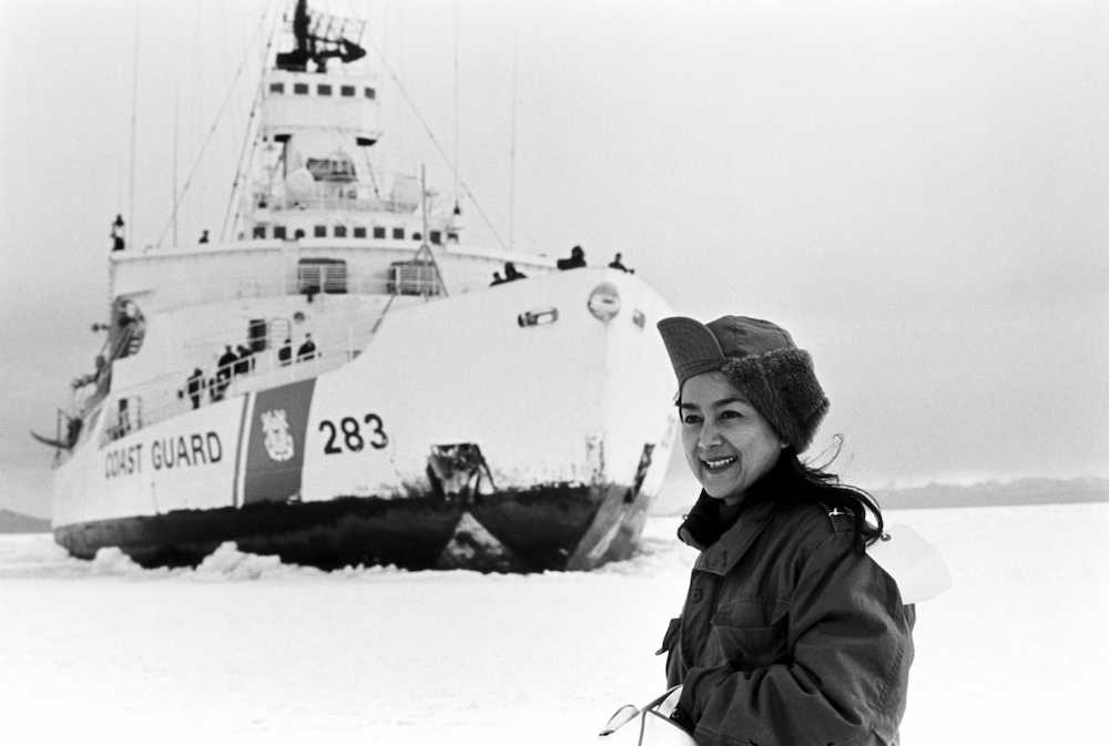 １９７１年４月４日放送のＴＢＳ「兼高かおる世界の旅」で、南極点に到達した時の兼高かおるさん