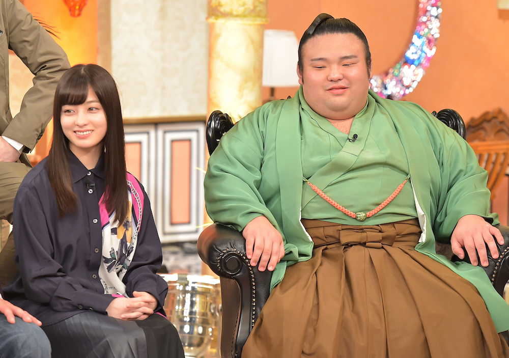 【画像・写真】「櫻井・有吉ＴＨＥ夜会」にゲスト出演した橋本環奈と貴景勝