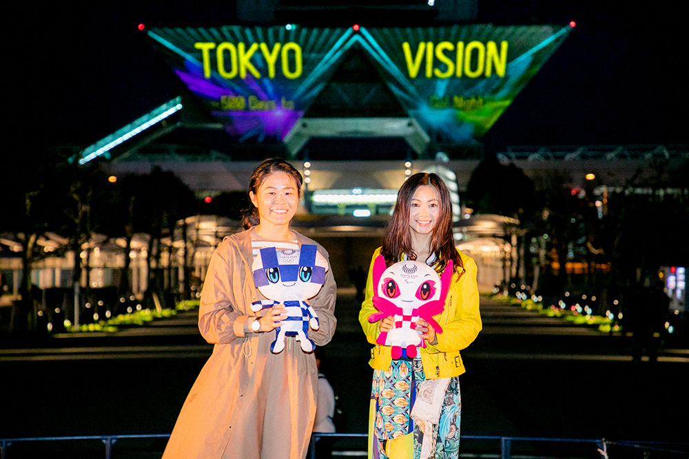 「Tokyo Vision～500 Days to Go!Night～」に参加した澤穂希さん（左）と倉木麻衣