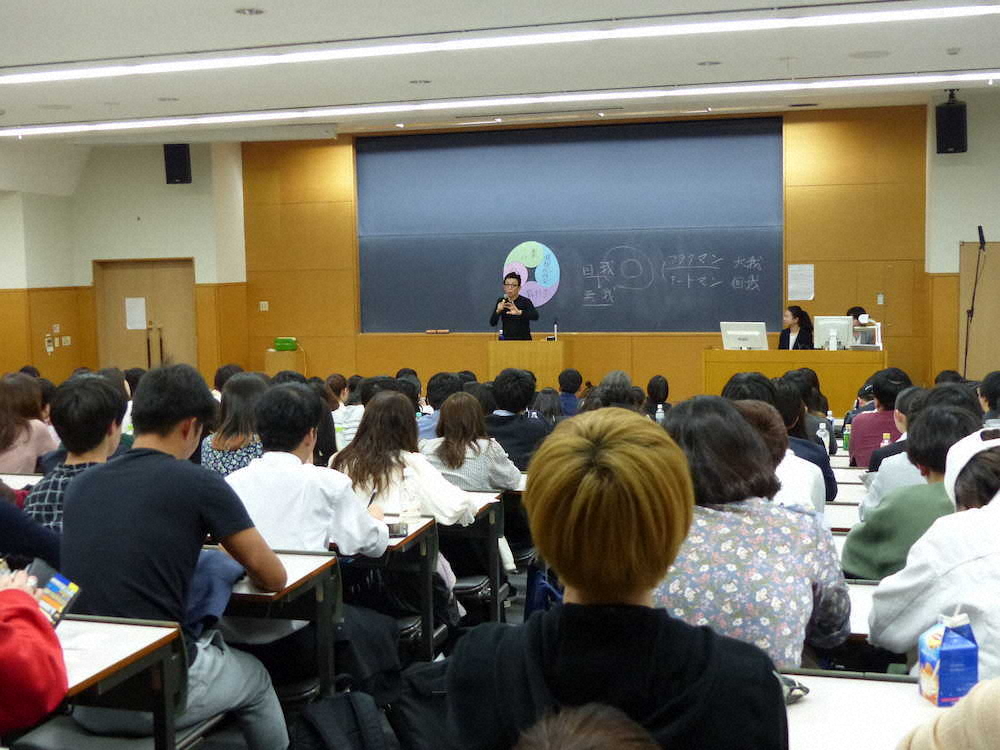 【画像・写真】古舘伊知郎教授　母校立大で初授業、熱弁に学生異例拍手