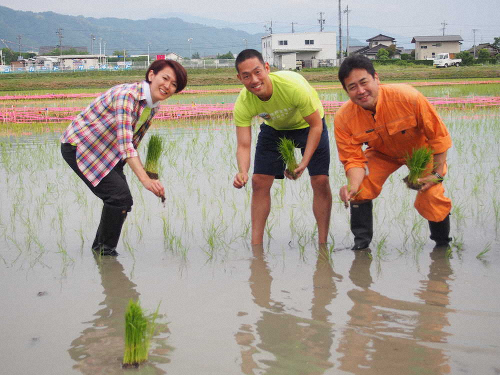 【画像・写真】勘九郎「聖火ランナー走りたい」　田んぼアートに金栗四三“いだてん魂”植えつける