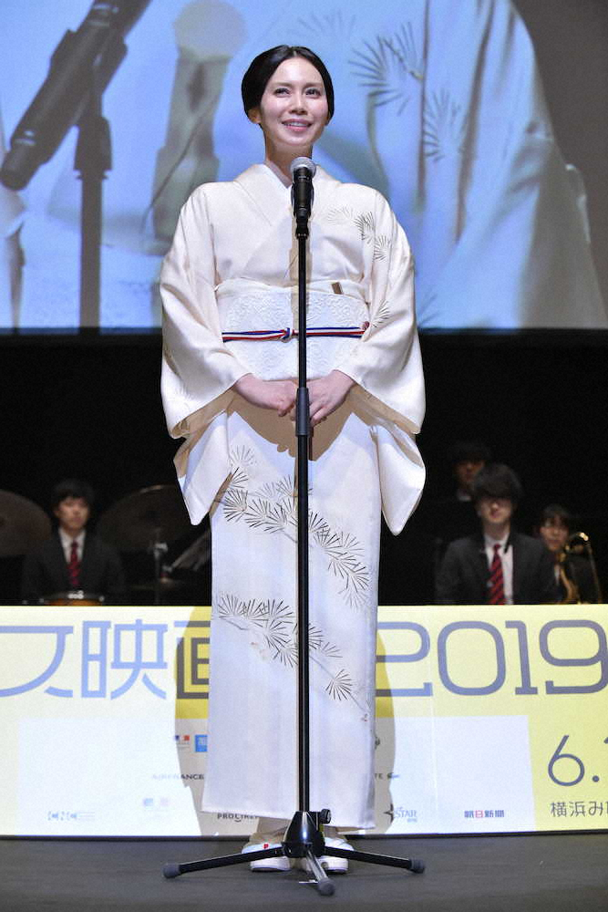 「フランス映画祭2019横浜」に出席した中谷美紀