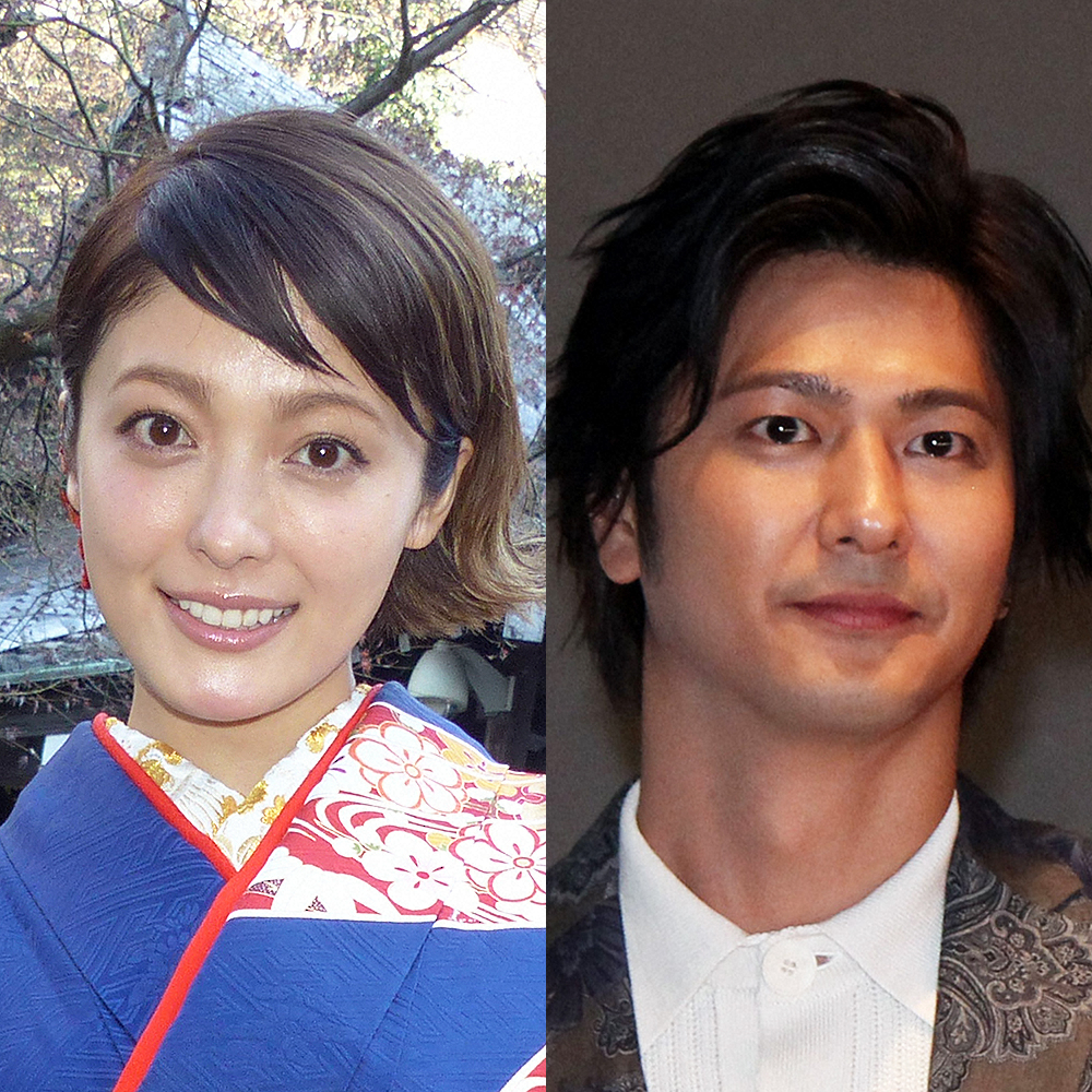 結婚を発表した速水もこみち 右 と平山あや スポニチ Sponichi Annex 芸能