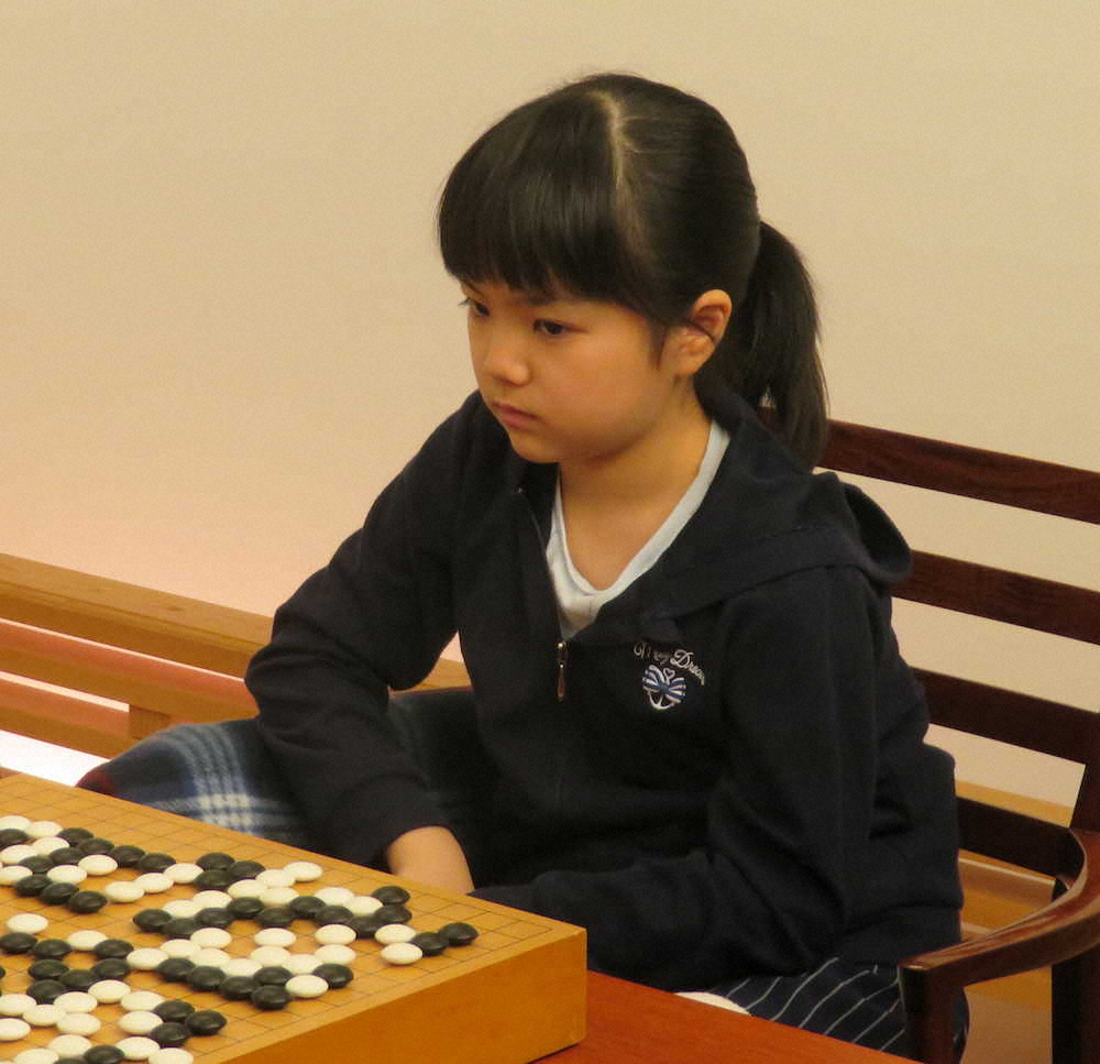 【画像・写真】仲邑菫初段、女流棋聖戦8強進出ならず　プロ初本戦で万波四段に敗れる