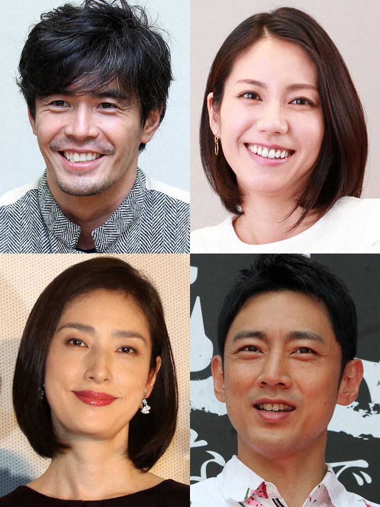 1月ドラマで主演を務める（左上から時計回り）伊藤英明、松下奈緒、小泉孝太郎、天海祐希
