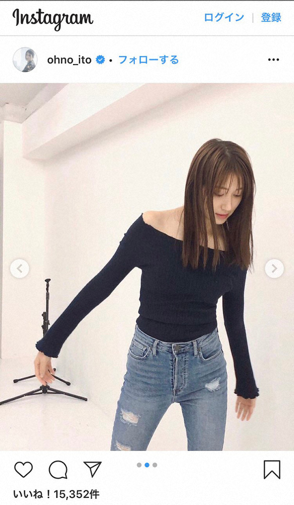 【画像・写真】大野いと　オフショルダーの私服姿に「鎖骨が綺麗！」「妖精」