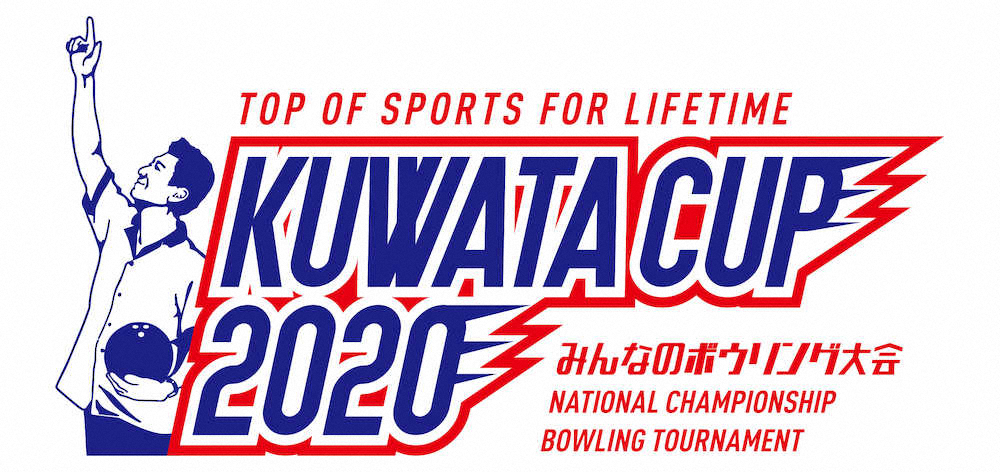 桑田佳祐のボウリング大会「KUWATA　CUP」ロゴ。