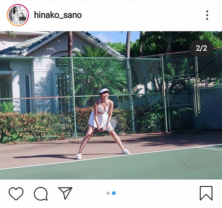 【画像・写真】佐野ひなこ　純白テニスウエア姿披露　ファン反響「これは胸元が反則！」「最強」