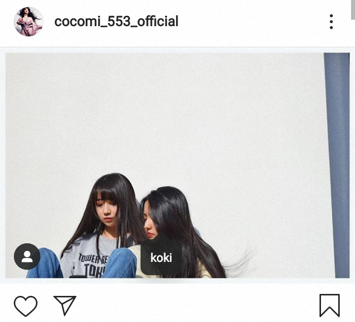Cocomi公式インスタグラム（＠cocomi_553_official）より