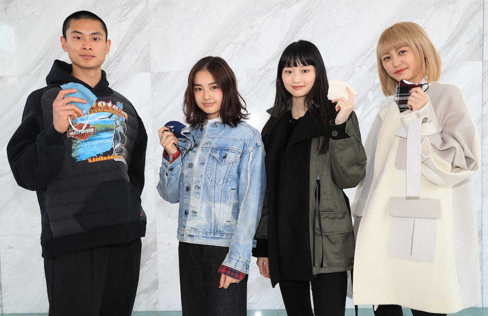 【画像・写真】人気モデルが都内でマスク配布「ファッションから世の中を明るくしたい」