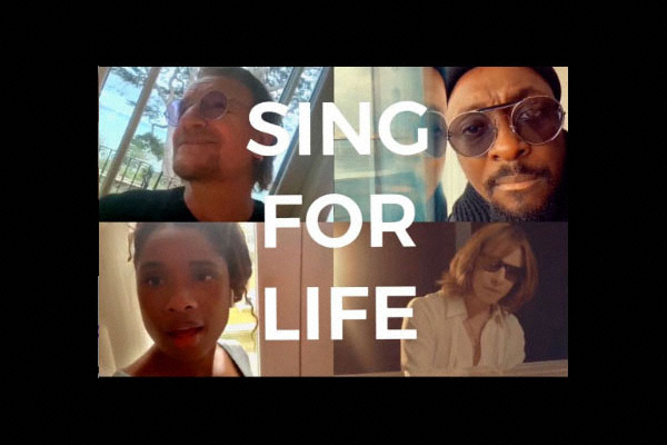 ウィル・アイ・アムのYouTubeで公開された「#SING4LIFE - Featuring Bono, will.i.am, Jennifer Hudson, Yoshiki」