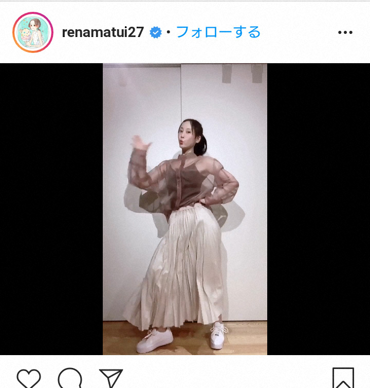 【画像・写真】松井玲奈　シースルーで“全力ダンス”披露に「セクシーだし、綺麗っ」「久々にキレッキレのダンス…」